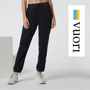Vuori Women's - Aspen - Polartec Fleece Jogger Pants - Black - Size Medium